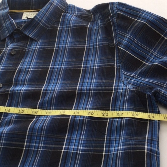 Threads & Heirs Mens Shirt size XL long sleeves color black & blue.    #292 - Picture 5 of 8